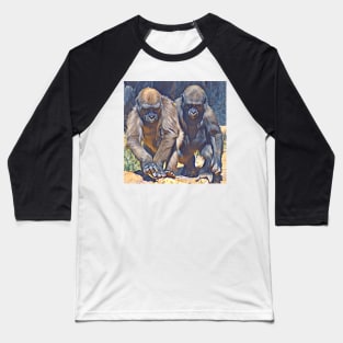 Western Lowland Gorilla Baseball T-Shirt